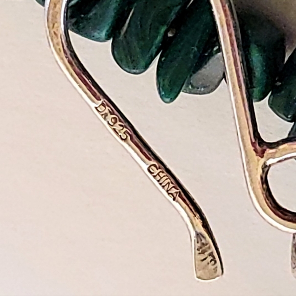 JAY KING MALACHITE 7-STRAND NECKLACE - STERLING SILVER CLASP - Picture 7 of 9